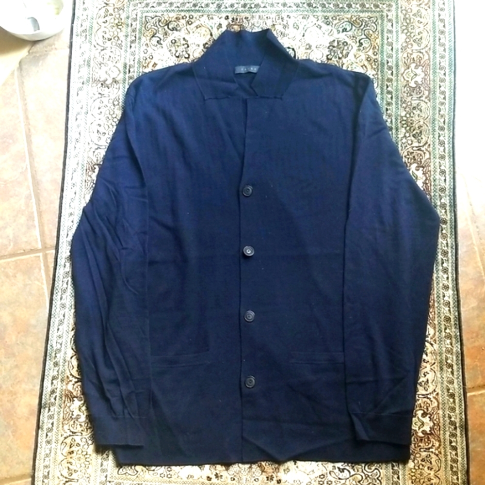 FALKE Navy blue virgin wool cardigan